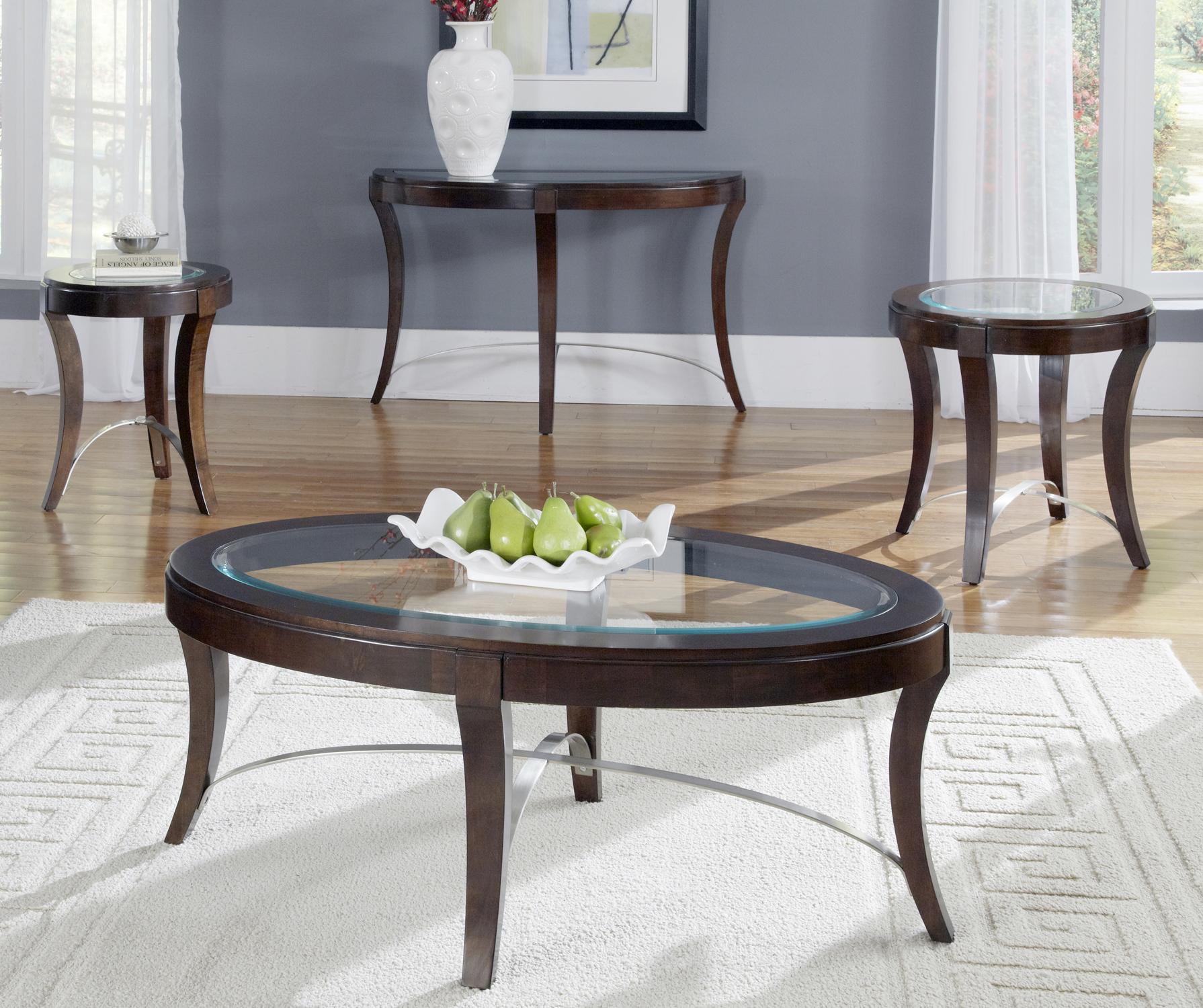 Liberty Furniture Avalon Glass Top Sofa Table Prime Brothers